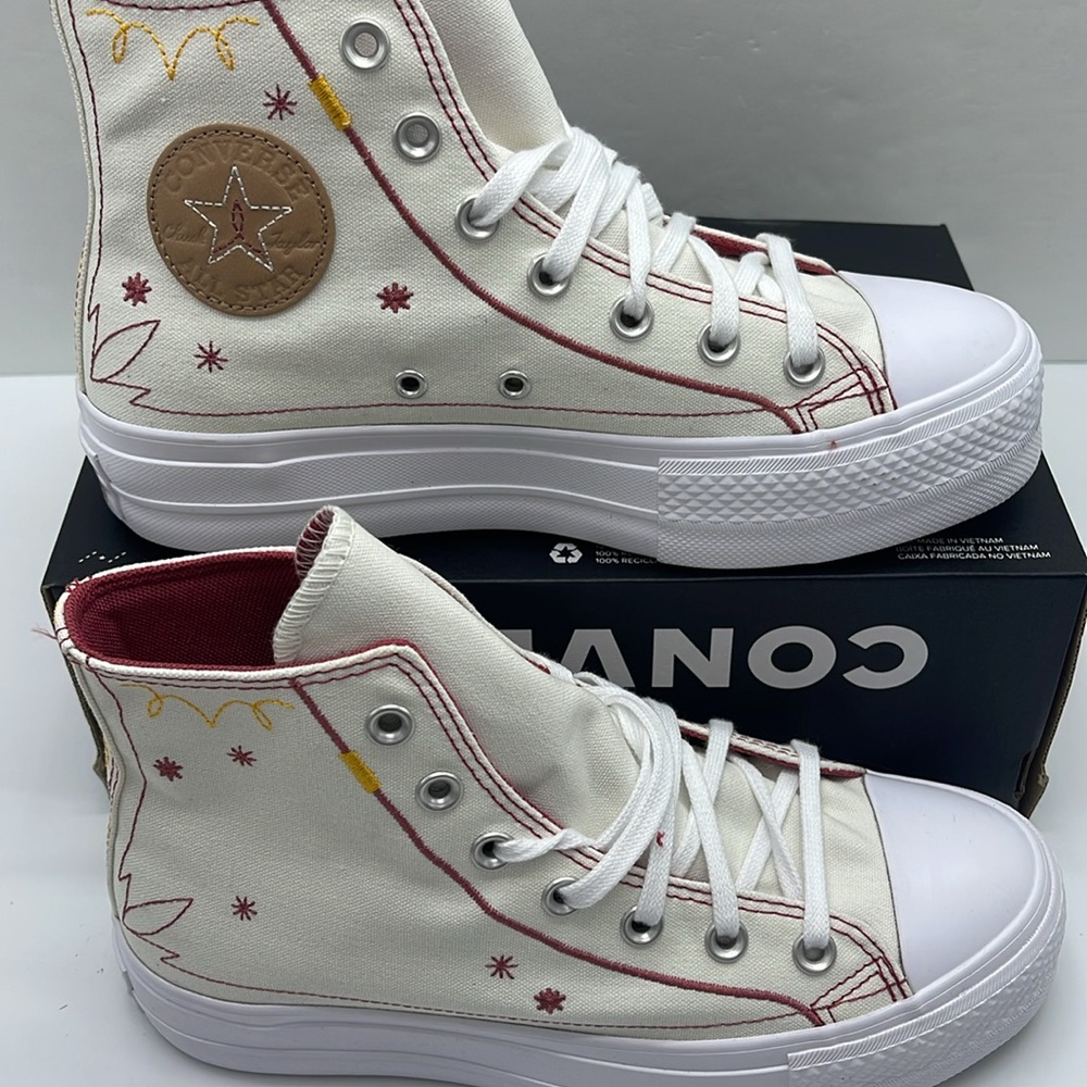 Converse Women's High-Top Platforms A13395C CTAS LIFT HI
EGRET/ASTRODUST/YELLOW - Picture 2 of 16